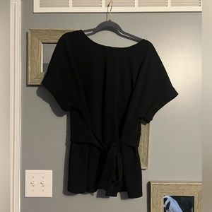 Worthington 1X front tie blouse.